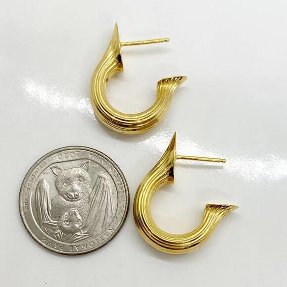 New Anthropologie x MM Druck Teja Hoop Earrings - Picture 13 of 13